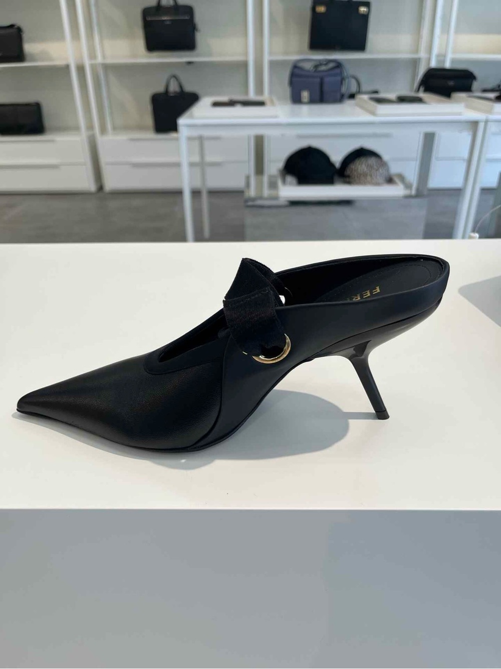 FERRAGAMO 
85mm Ribbon-Detail Pumps
